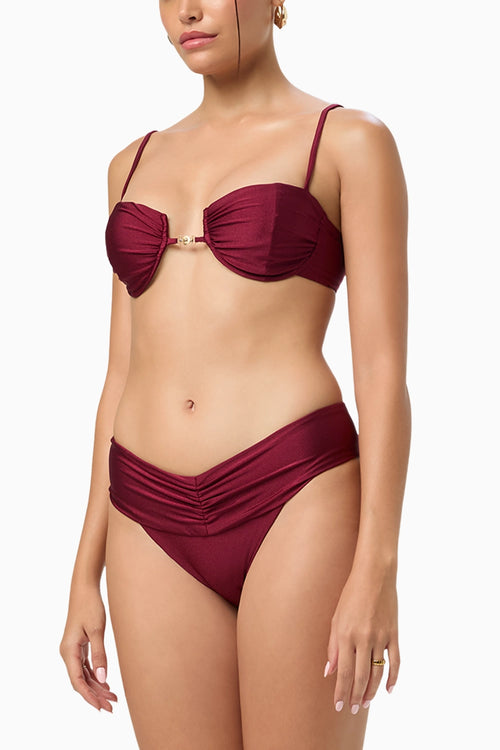 Garnet Riviera Balconette Bikini Top