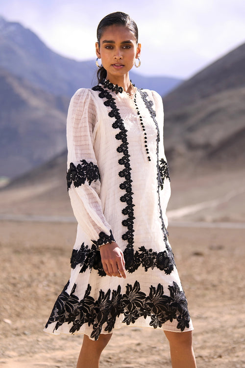 Textured Lace Midi