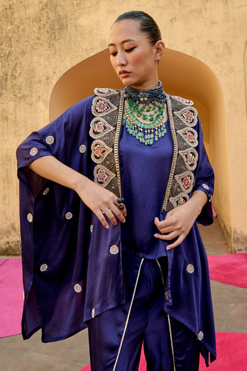 Jantar Mantar Chintz Noori Cape Set