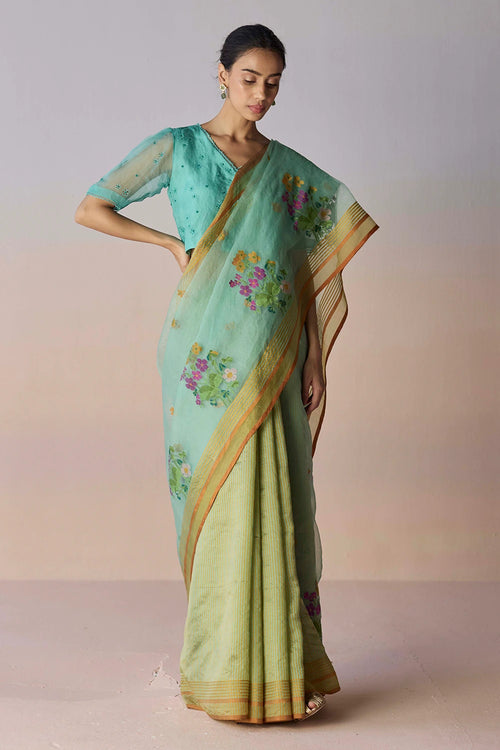 Earthsong Jamdani Saree
