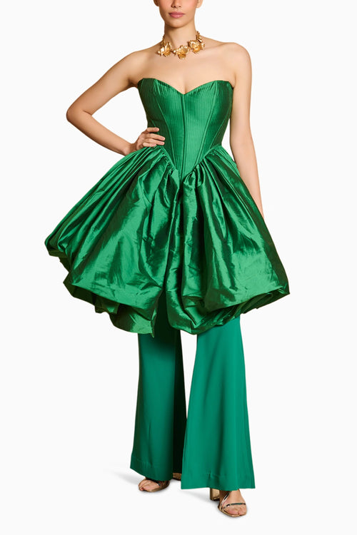 Spectrum Green Flared Pants