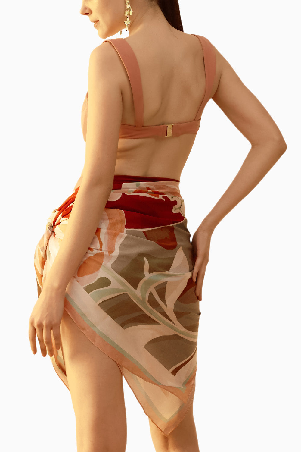 Sepia Beach Bum Sarong