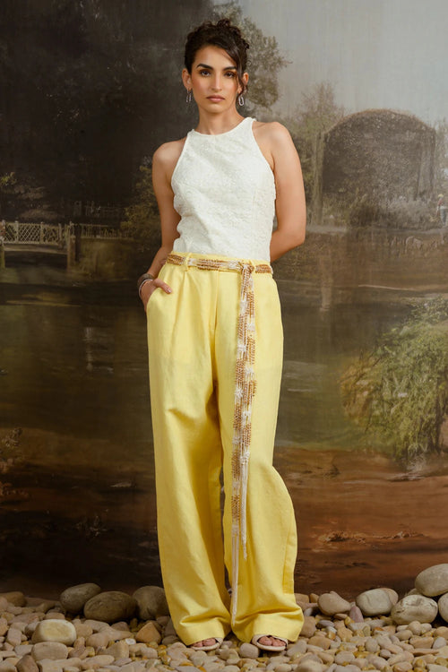 Yacht Club Yellow Pant