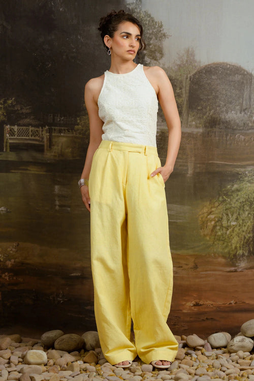 Yacht Club Yellow Pant