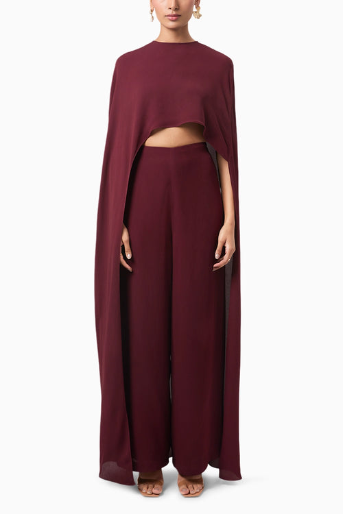 Wine Alaia Tailored Trousers