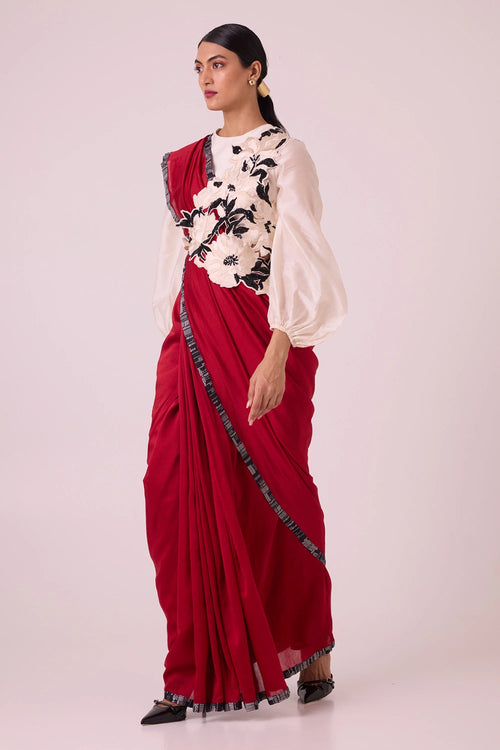 Manali Pre Draped Saree Set