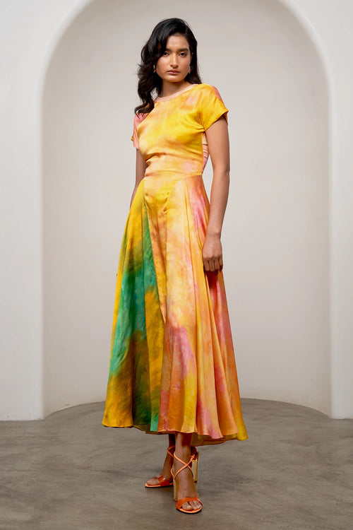 Ova Contrast Maxi Dress