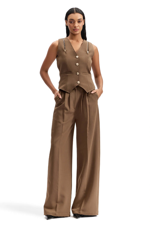 Sand Utility Waistcoat Set