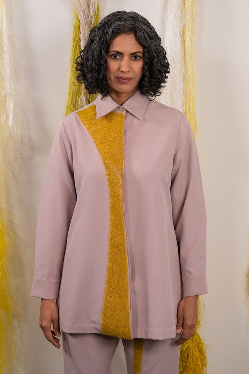 Pink Contrast Shirt