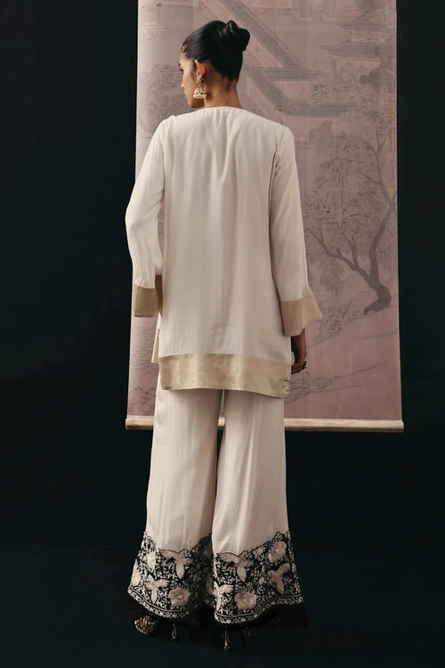 Parsi Gaara Beige Palazzos