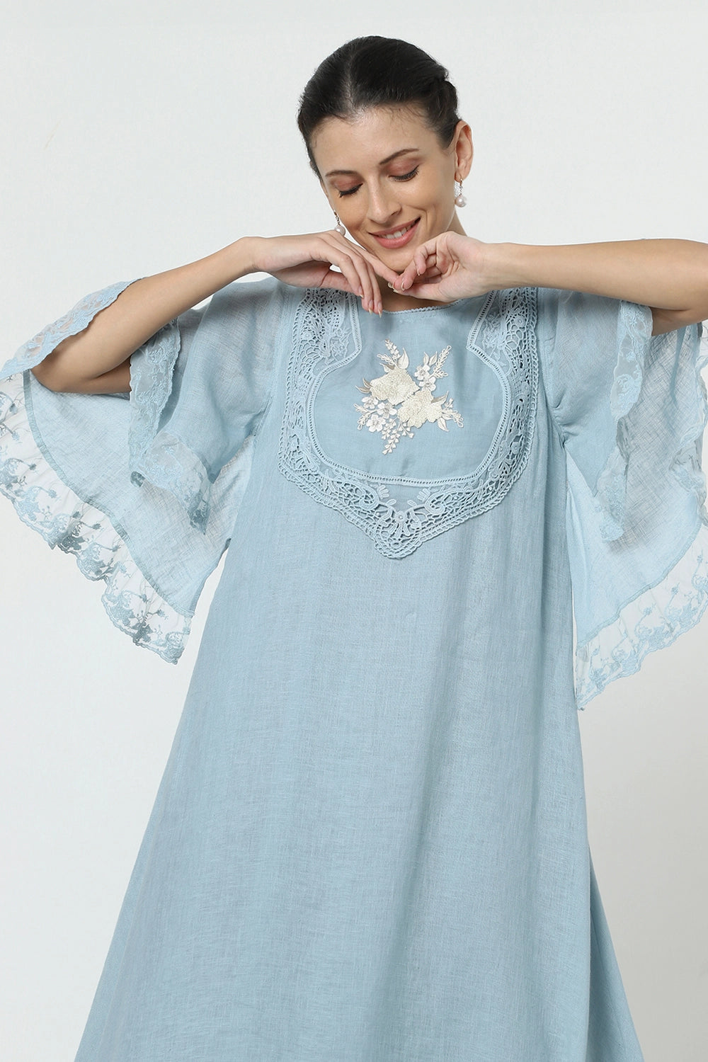 Love Lace Twirl Sky Dress
