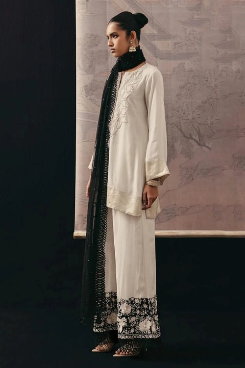 Parsi Gaara Beige Palazzos