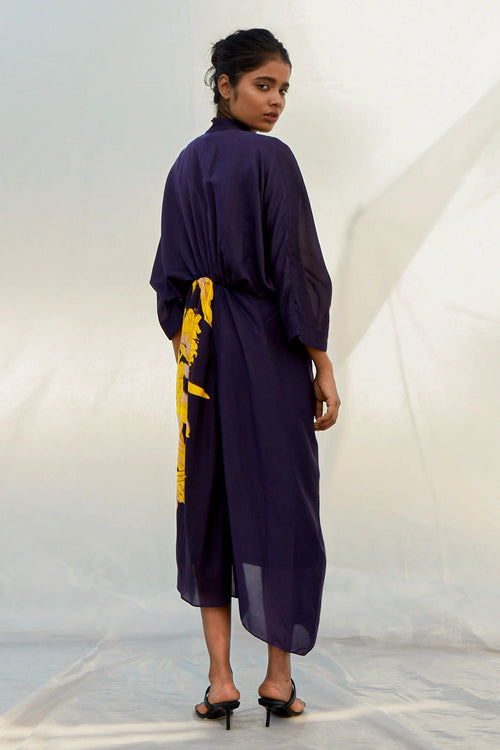 Navy Protea Dress