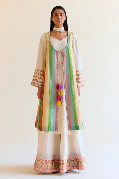 Jaipur Choga With Sharara Set