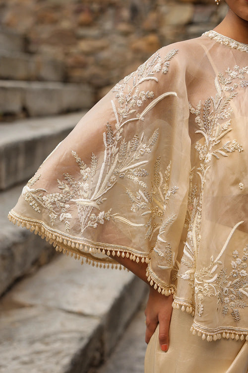 Vaayu Beige Cape Set