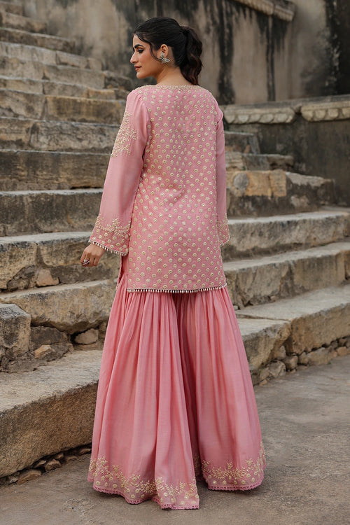 Vaayu Pink Buti Sharara Set