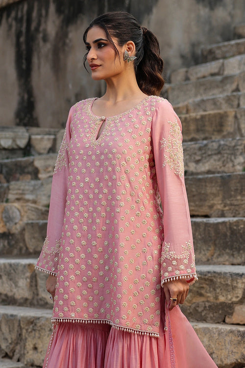 Vaayu Pink Buti Sharara Set