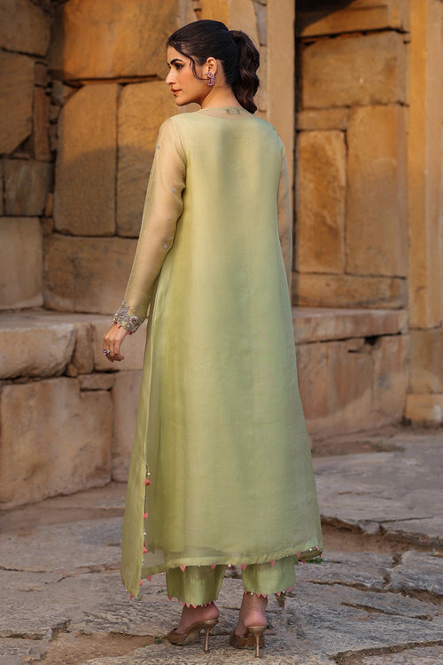 Vaayu Green Heavy Neck Kurta Set