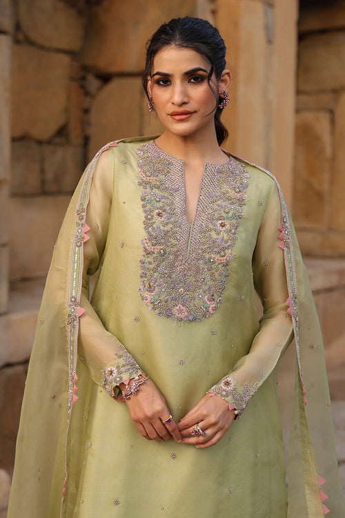 Vaayu Green Heavy Neck Kurta Set