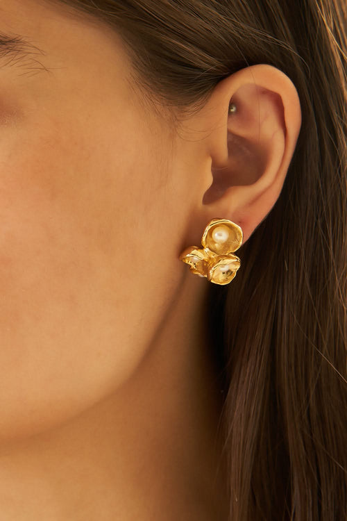 Keshi Pearl Barnacle Studs
