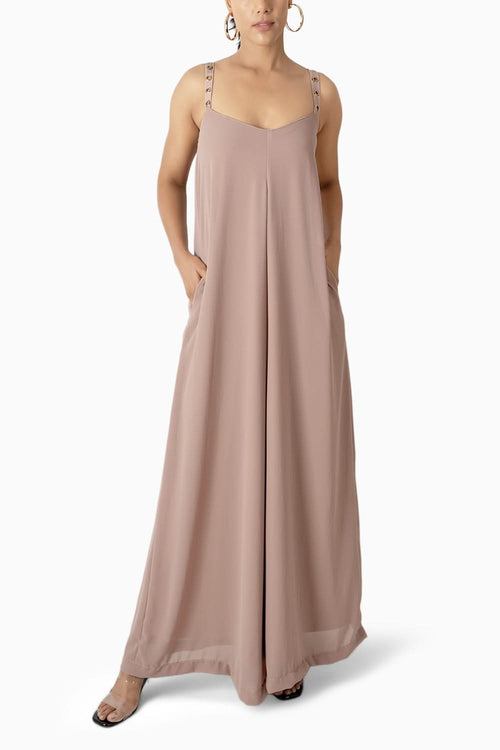 Beige Hawaii Jumpsuit