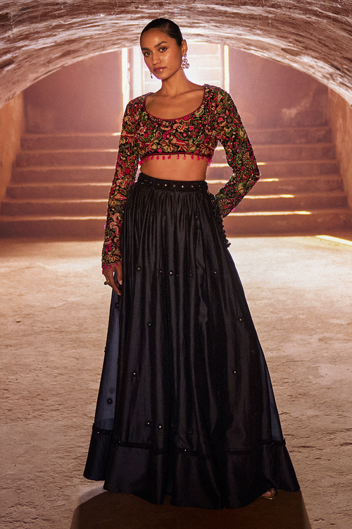 Tapestry Blouse Lehenga Dupatta Set