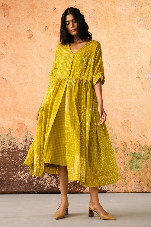 Leaf Green Afloat Dress