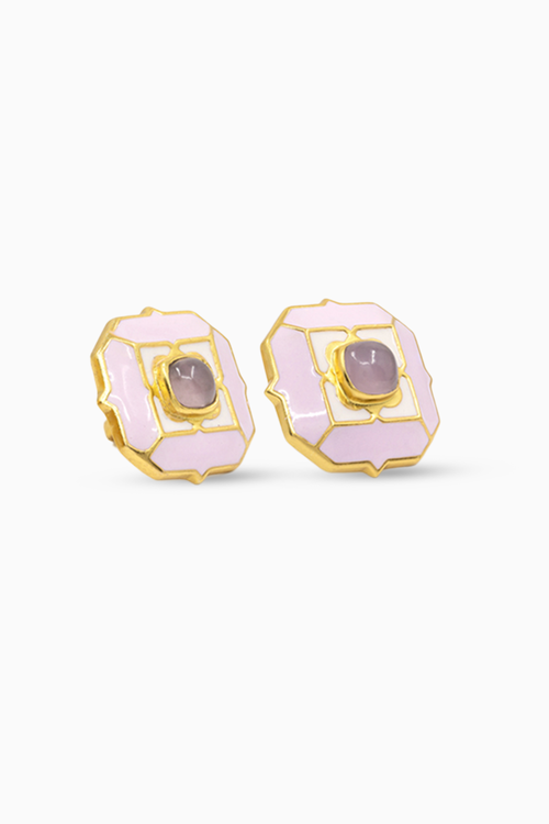 Cloudy Pink Breeze Studs