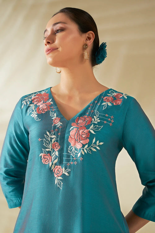 Blue Aris Kurta Set