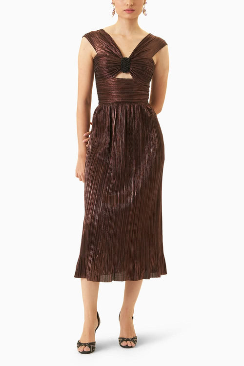 Eva Cocoa Brown Dress