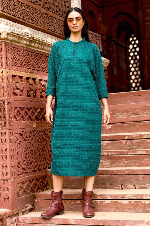 Textured Knit Midi