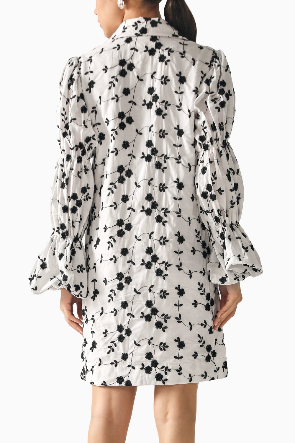 Iris White Schiffli Dress