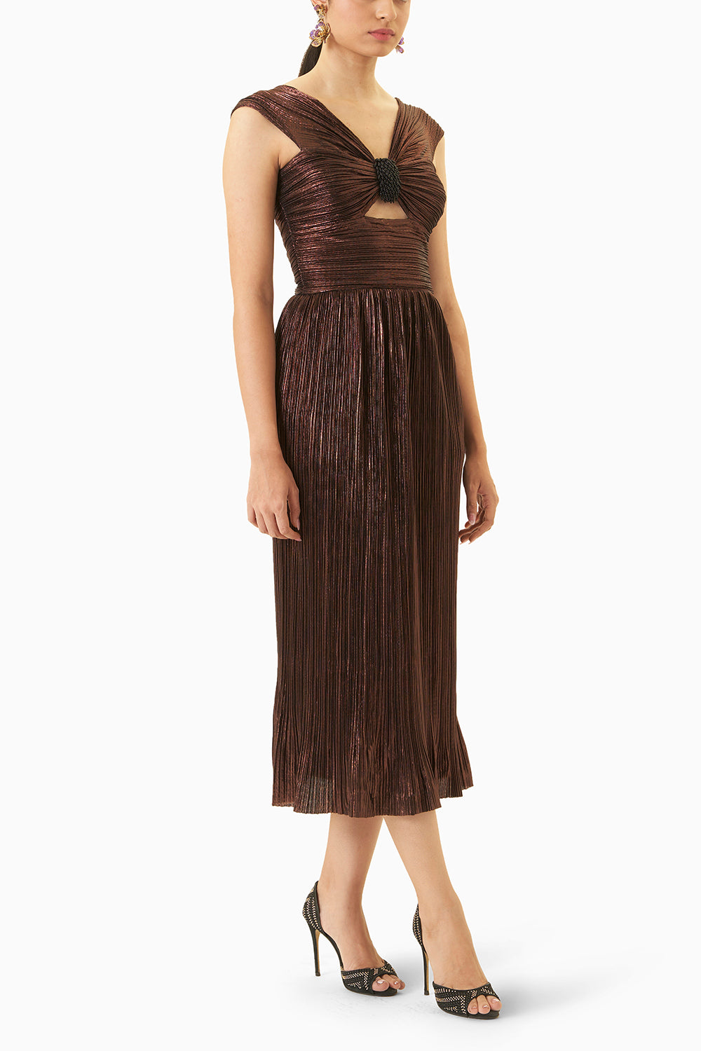 Eva Cocoa Brown Dress