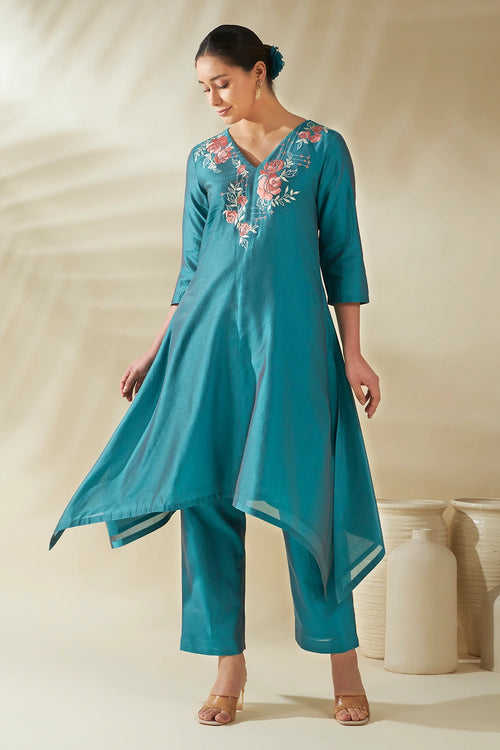Blue Aris Kurta Set