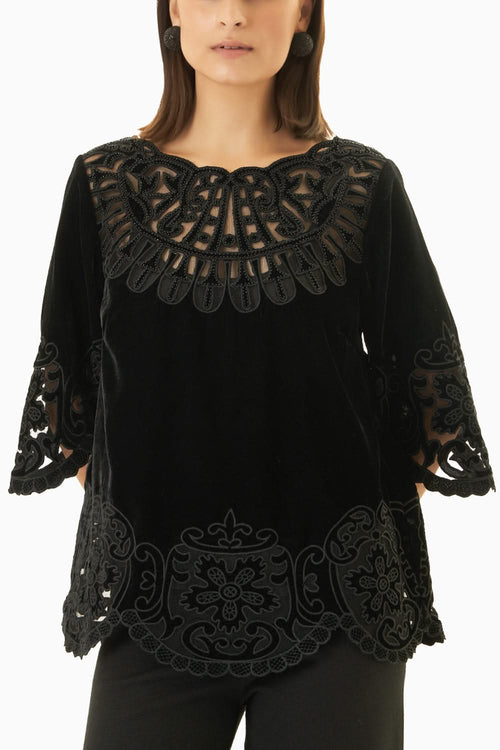Christine Black Top