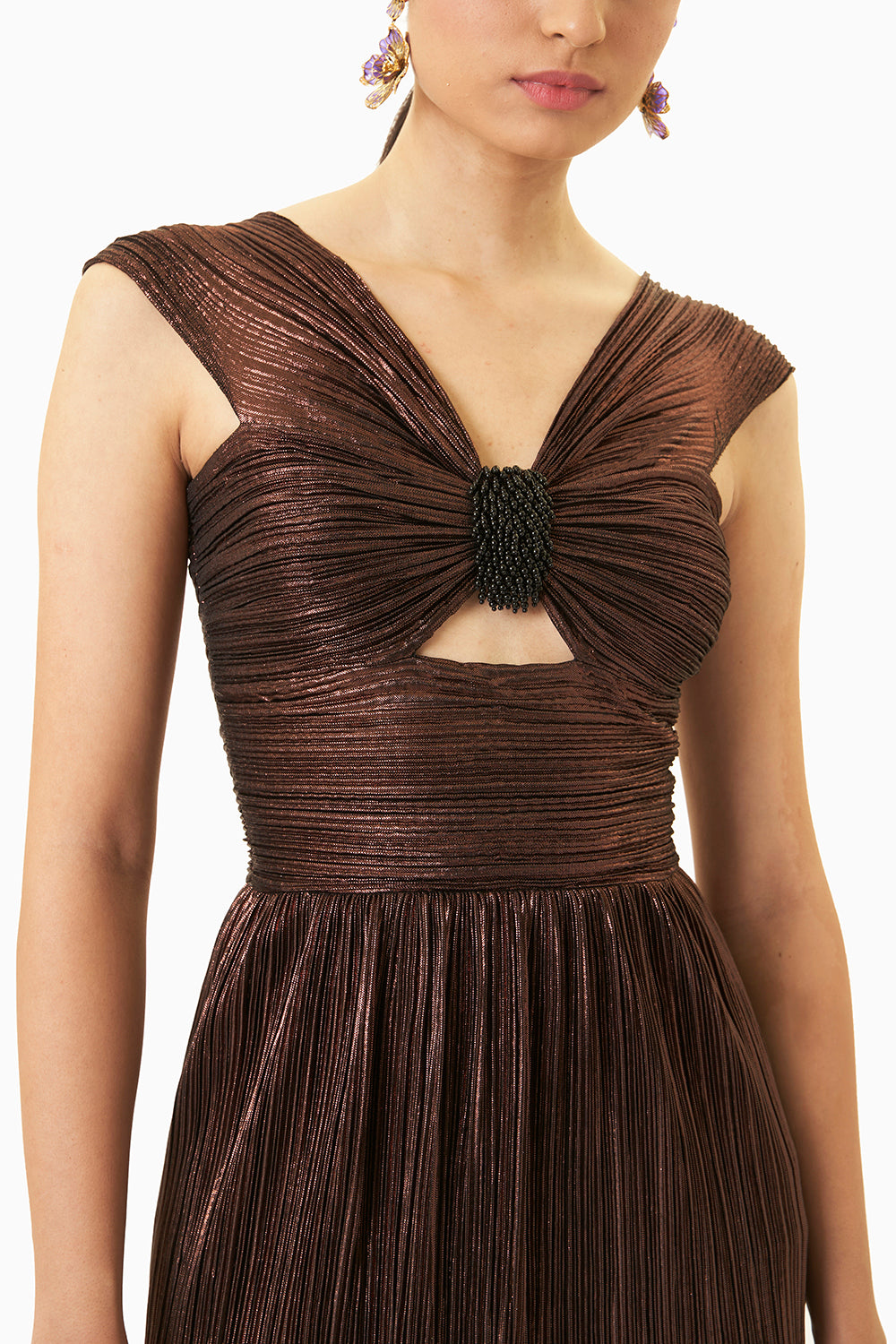 Eva Cocoa Brown Dress