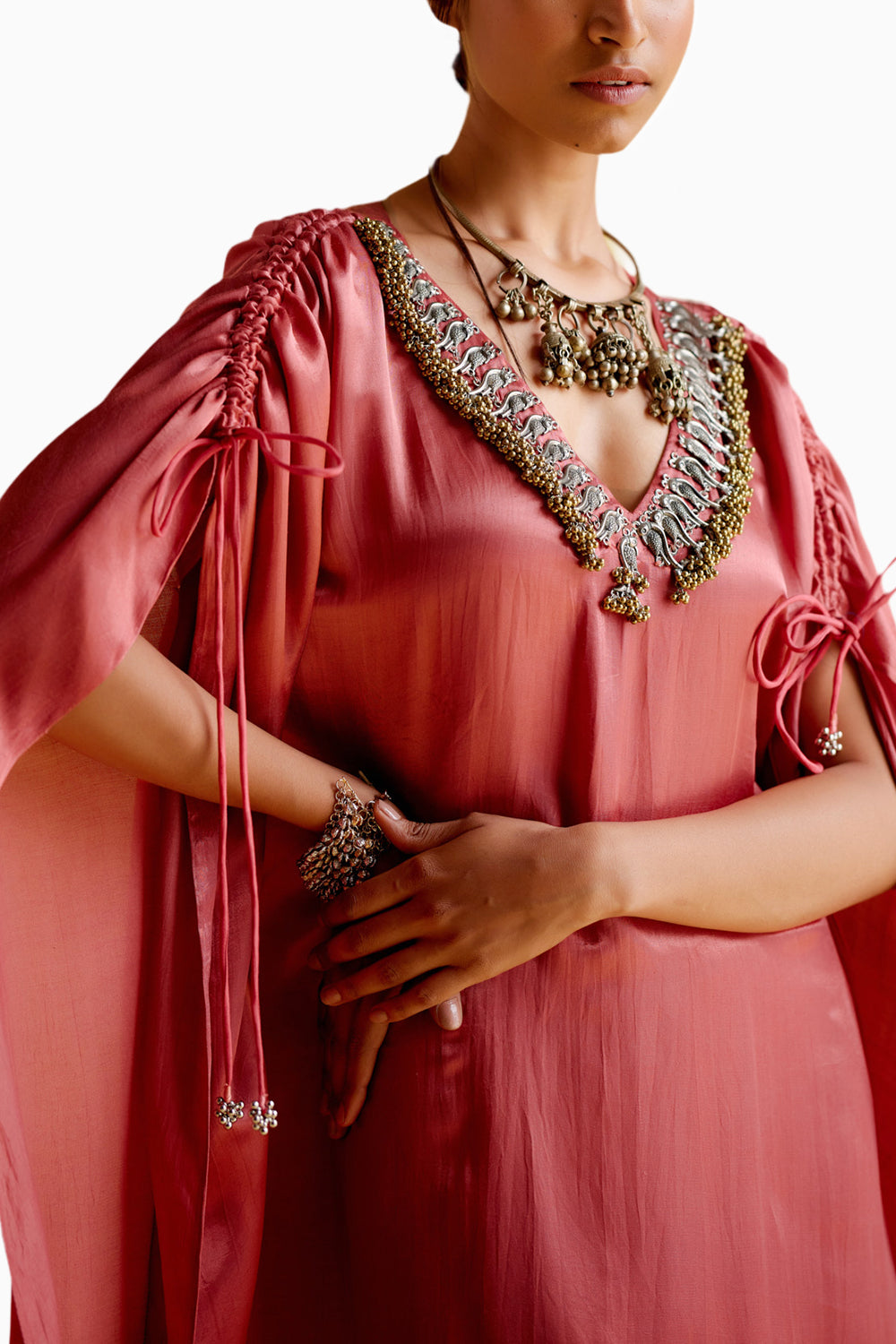 Amor Pink Kaftan Dress