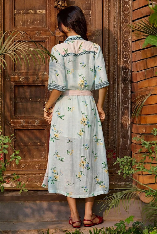 Ciel & Rosé Floral Shirt Dress