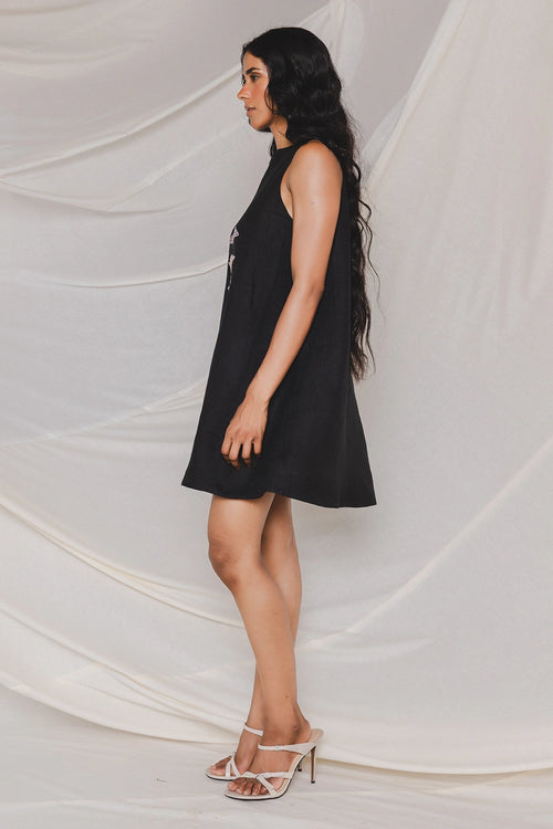 Ana Black Shell Dress