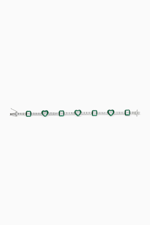 Horizon Enamel Tennis Bracelet