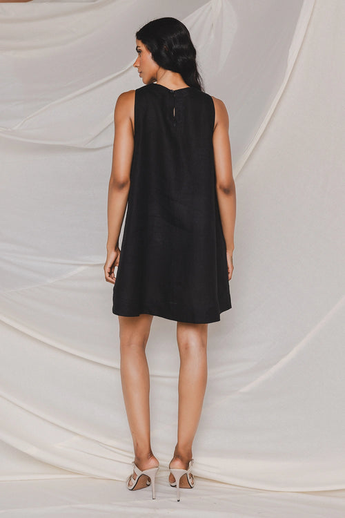 Ana Black Shell Dress