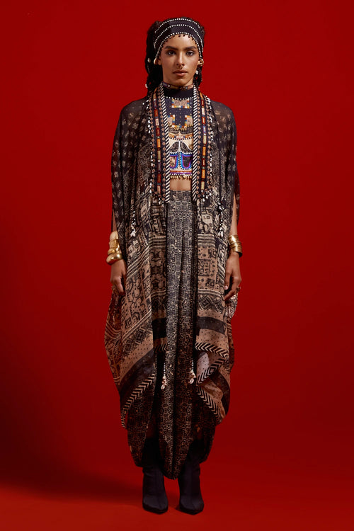 Ritu Kaftaan Midi Jacket Set