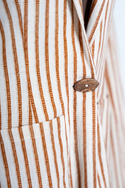 Brown Stripes Blazer