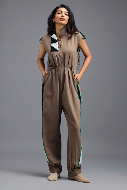 Mud Drawstring Jumpsuit