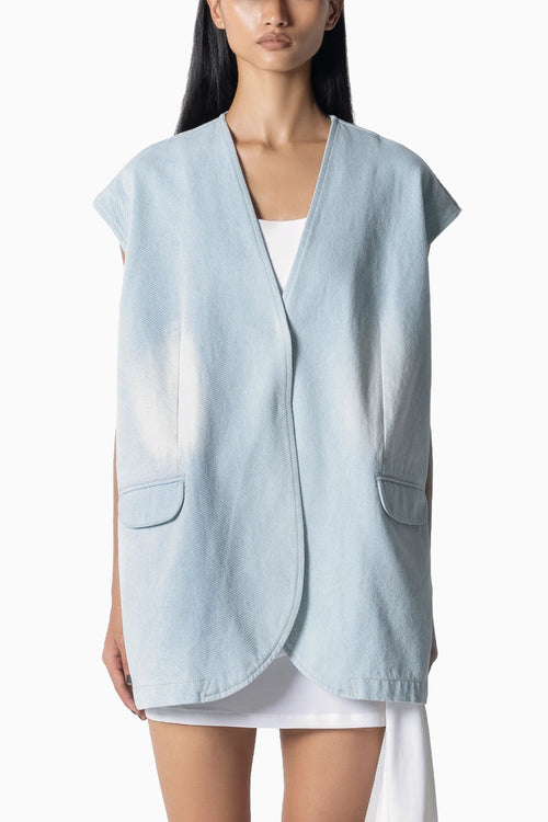Blue Demim Waistcoat