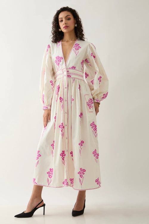 Solace Off White Dress