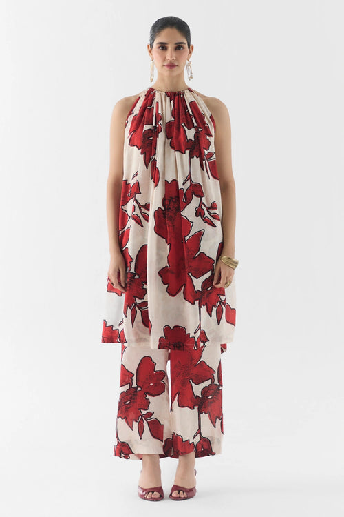 Rosalie Halter Kurta And Pants Set