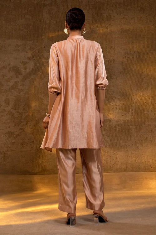 Agneya Blush Pleated Tissue Yolk Set
