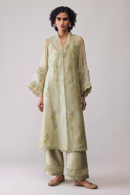 Ambreen Green Kurta Set