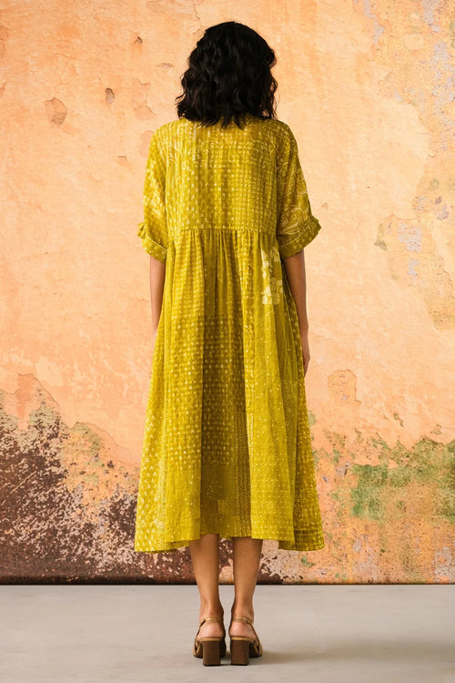 Leaf Green Afloat Dress